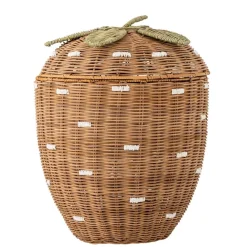 Säilytyskorit Ja Laatikot|Lastenhuone^Bloomingville Mini kori Pelino kannella ruskea