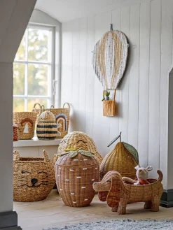 Säilytyskorit Ja Laatikot|Lastenhuone^Bloomingville Mini kori Pelino kannella ruskea