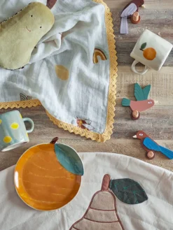 Lastenhuone|Astiat^Bloomingville Mini lautanen Agnes oranssi