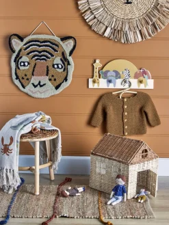 Hyllyt Ja Telineet|Lastenhuone^Bloomingville Mini naulakko Mallen ruskea