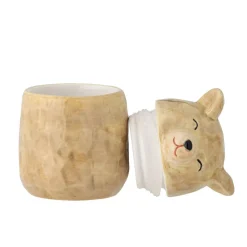 Lastenhuone^Bloomingville Mini purkki Puk kannella ruskea