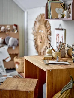 Lastenhuone^Bloomingville Mini purkki Puk kannella ruskea