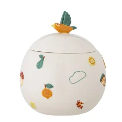 Lastenhuone^Bloomingville Mini purkki Agnes kannella valkoinen