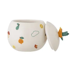 Lastenhuone^Bloomingville Mini purkki Agnes kannella valkoinen