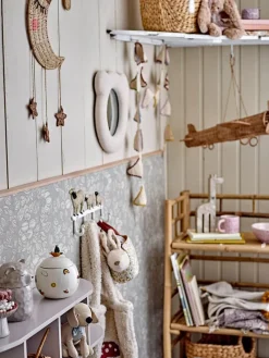 Lastenhuone^Bloomingville Mini purkki Agnes kannella valkoinen