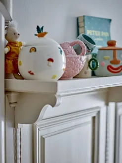 Lastenhuone^Bloomingville Mini purkki Agnes kannella valkoinen