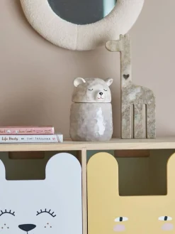 Lastenhuone^Bloomingville Mini rasia Puk kannella harmaa