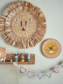 Lastenhuone|Kellot Ja Peilit^Bloomingville Mini seinäkello Harrison ruskea