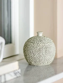 Koriste-Esineet|Ruoansäilytys Ja Järjestys^Bloomingville rasia Briar kannella harmaa