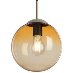 Sisustusvalaisimet^Briloner Classik Amber riippuvalaisin amber/satiini 20 cm