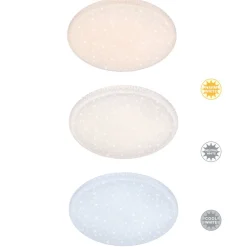 Sisustusvalaisimet^Briloner LED-plafondi CCT tähtikuviokupu ja kristallikoriste