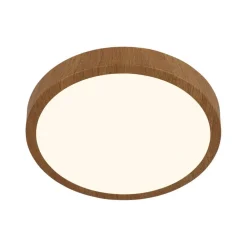 Sisustusvalaisimet^Briloner Runa LED-plafondi Ø 38 cm puu