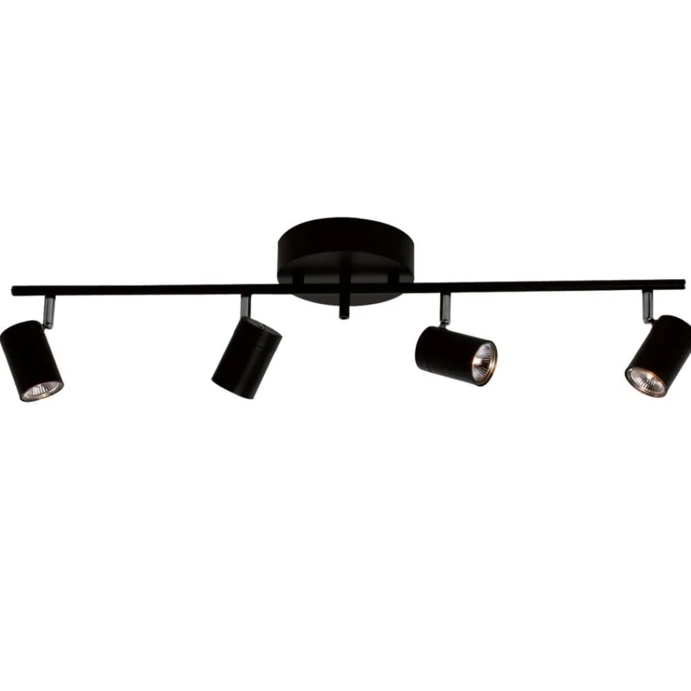 Sisustusvalaisimet^By Rydu00e9ns By Rydéns Correct 4-os kattovalaisin mattamusta