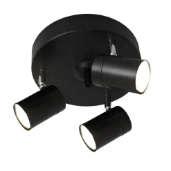 Sisustusvalaisimet^By Rydu00e9ns By Rydéns Correct 3-os kattovalaisin mattamusta