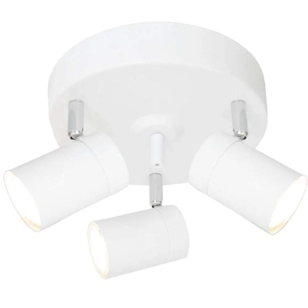 Sisustusvalaisimet^By Rydu00e9ns By Rydéns Correct 3-os kattovalaisin mattavalkoinen