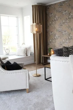 Sisustusvalaisimet^By Rydu00e9ns By Rydéns Hermine lattiavalaisin mattamessinki