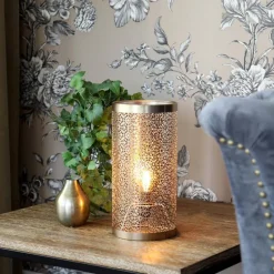 Sisustusvalaisimet^By Rydu00e9ns By Rydéns Hermine pöytävalaisin mattamessinki