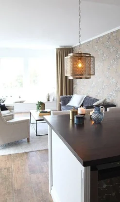 Sisustusvalaisimet^By Rydu00e9ns By Rydéns Hermine riippuvalaisin mattamessinki