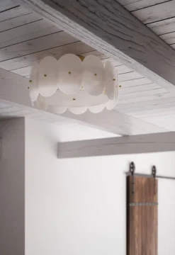 Sisustusvalaisimet^By Rydu00e9ns By Rydéns kattoplafondi Omlott messinki/valkoinen