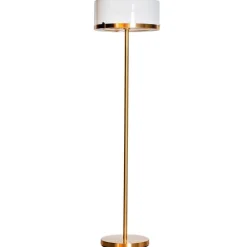 Sisustusvalaisimet^By Rydu00e9ns By Rydéns lattiavalaisin Marcel messinki/valkoinen