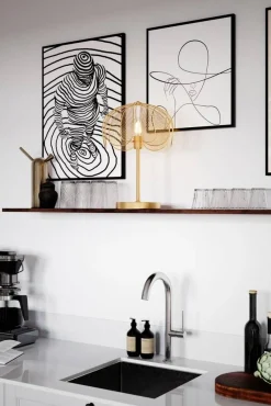 Sisustusvalaisimet^By Rydu00e9ns By Rydéns pöytävalaisin Daisy kulta