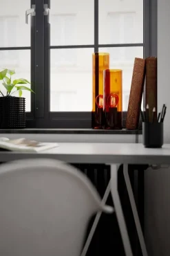 Sisustusvalaisimet^By Rydu00e9ns By Rydéns pöytävalaisin Flake 30 cm konjakki