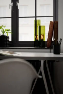 Sisustusvalaisimet^By Rydu00e9ns By Rydéns pöytävalaisin Flake 40 cm vihreä