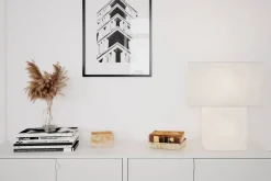 Sisustusvalaisimet^By Rydu00e9ns By Rydéns pöytävalaisin iSquare valkoinen