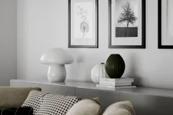 Sisustusvalaisimet^By Rydu00e9ns By Rydéns pöytävalaisin Mira Mushroom valkoinen