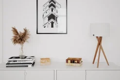 Sisustusvalaisimet^By Rydu00e9ns By Rydéns pöytävalaisin Vega tammi/valkoinen