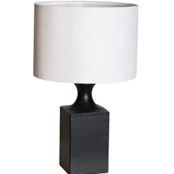 Sisustusvalaisimet^By Rydu00e9ns By Rydéns pöytävalaisin Woody matala musta/valkoinen