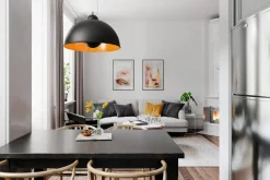 Sisustusvalaisimet^By Rydu00e9ns By Rydéns riippuvalaisin Captain hiekanmusta/kulta