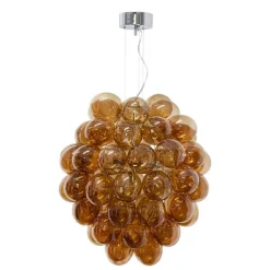 Sisustusvalaisimet^By Rydu00e9ns By Rydéns riippuvalaisin Deluxe konjakki