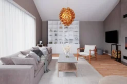 Sisustusvalaisimet^By Rydu00e9ns By Rydéns riippuvalaisin Deluxe konjakki