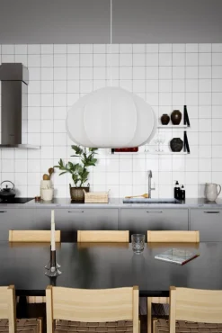 Sisustusvalaisimet^By Rydu00e9ns By Rydéns riippuvalaisin Ebba Ø60 cm valkoinen