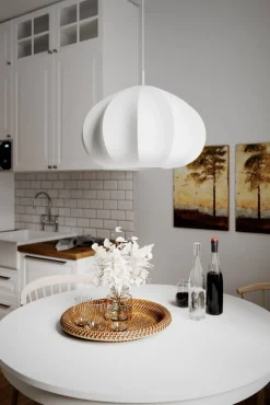 Sisustusvalaisimet^By Rydu00e9ns By Rydéns riippuvalaisin Ebba Ø50 cm valkoinen