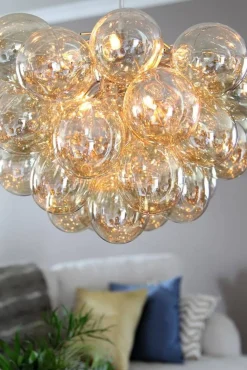 Sisustusvalaisimet^By Rydu00e9ns By Rydéns riippuvalaisin Gross amber