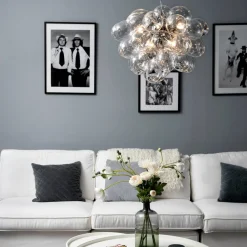 Sisustusvalaisimet^By Rydu00e9ns By Rydéns riippuvalaisin Gross Ø50 cm messinki/kirkas