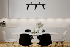 Sisustusvalaisimet^By Rydu00e9ns By Rydéns riippuvalaisin Puls bar 3-os musta