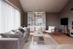 Sisustusvalaisimet^By Rydu00e9ns By Rydéns riippuvalaisin Trione Ø 80 cm luonnollinen