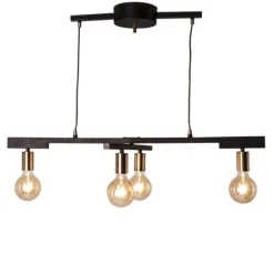 Sisustusvalaisimet^By Rydu00e9ns By Rydéns riippuvalaisin Zeona 4-os mattamusta