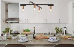 Sisustusvalaisimet^By Rydu00e9ns By Rydéns riippuvalaisin Zeona 4-os mattamusta