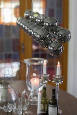 Sisustusvalaisimet^By Rydu00e9ns By Rydéns Splendor Bar riippuvalaisin savunharmaa