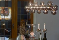 Sisustusvalaisimet^By Rydu00e9ns By Rydéns Splendor Bar riippuvalaisin savunharmaa