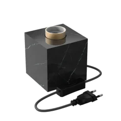 Sisustusvalaisimet^Calex pöytävalaisin kuutio E27 marmori musta