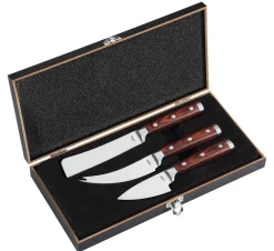 Veitset Ja Leikkuulaudat^Cilio juustoveitsisetti puukahvalla Sardo lahjalaatikossa 3