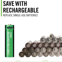 Paristot|Lamput Ja Valaisintarvikkeet^Coast paristo AA USB-C 1.5V 4 kpl sis. latauskaapelin