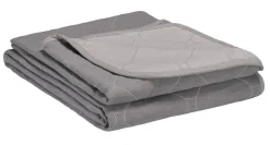 Sisustustekstiilit^Create Home Aamu päiväpeite 2-puoleinen 180x260cm harmaa/l.valkoinen