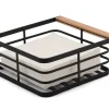 Ruoansäilytys Ja Järjestys^Create Home lautasliinateline metalli/puu musta