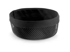 Ruoansäilytys Ja Järjestys^Create Home metallikori kangasvuorilla 25 cm musta